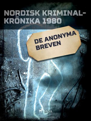 cover image of De anonyma breven